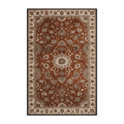 Tapis brun lavable à la machine