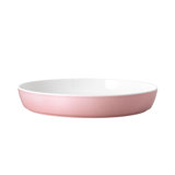 Villeroy & Boch Memphis Collection Pasta Bowl, Premium Porcelain, Made in Germany, Dishwasher & Microwave Safe, 9.25 in Diameter, 17oz Capacity, Deep Plate for Pasta and Noodles, Ceramic Bowl, Deep Pink
