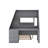 Twin Over Full Bunk Bed With Trundle And Desk, Three Storage Drawers And Shelf-954859155