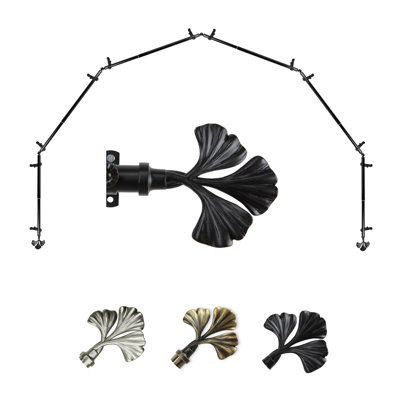 Adjustable Bay Window Single Curtain Rod