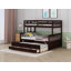 Lit superposé simple au-dessus de double avec lit gigogne simple Katrine-177003235