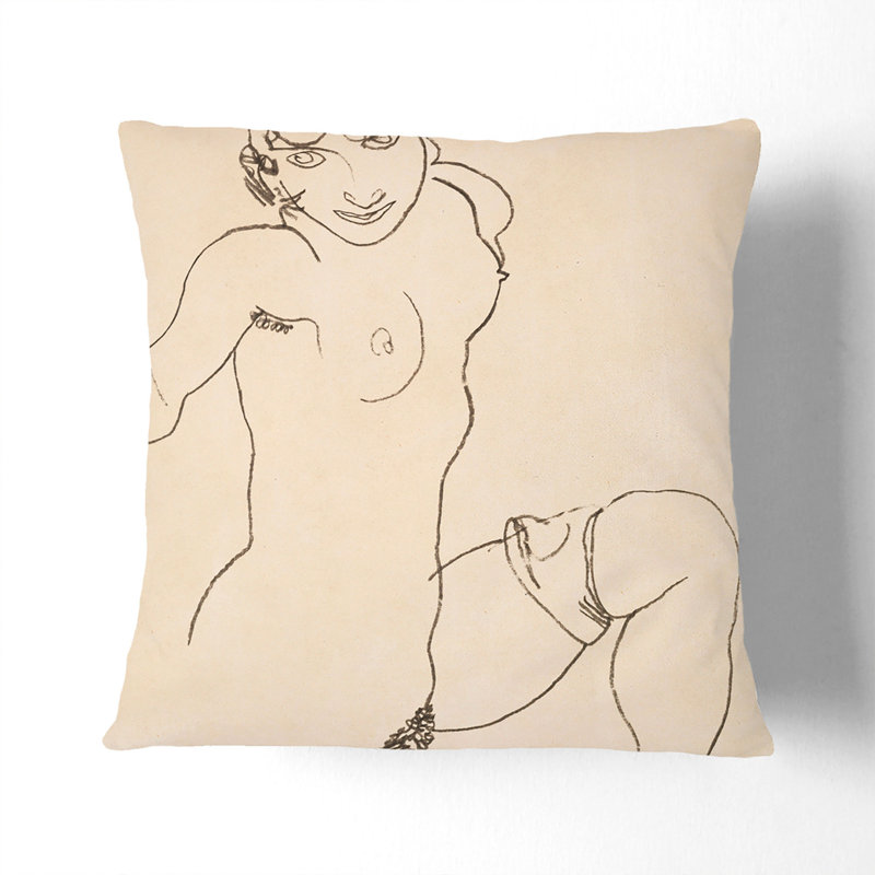 Square Cushion, Black, 40cm H x 40cm W x 15cm D