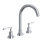 Lombardia® Widespread Bathroom Faucet with Drain Assembly