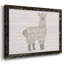 Floral lama encadré sur toile-796775440-796775444