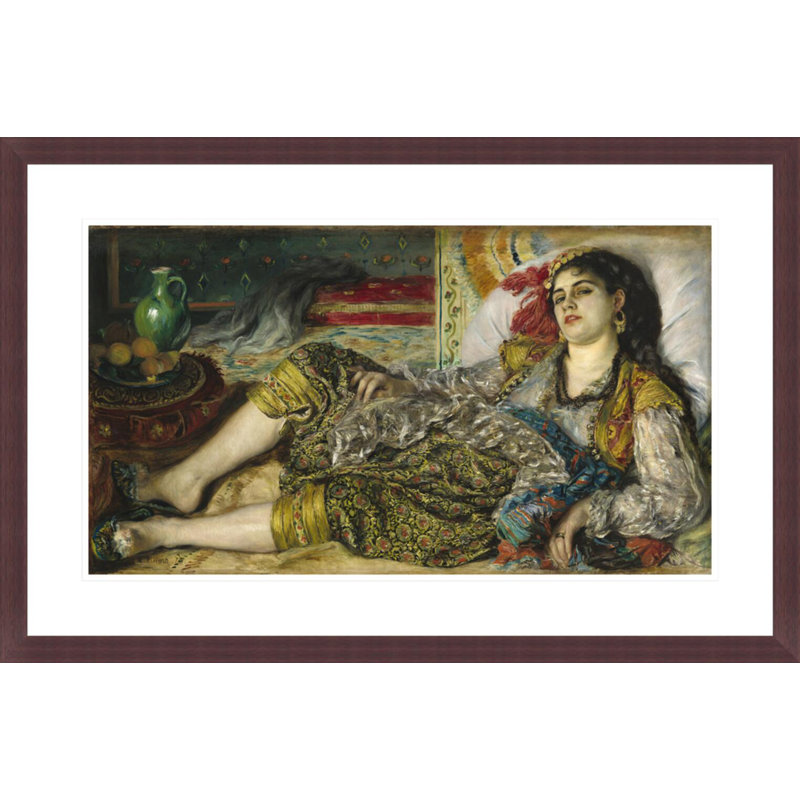 «Odalisque» par Pierre-Auguste Renoir, impression giclée encadrée, H 19,38 po x l 29,5 po