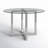 Dern Glass Round Dining Table-50780285-50780283