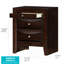 Table de chevet Marilla G1525-N, cappuccino-1893638396