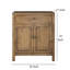 Petite armoire d'appoint Lia, 2 portes, tiroir, style antique-106884690