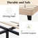 Elison Platform Bed with Fabric Upholstered Headboard and Wooden Slats