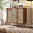 Retro Nut-Brown Solid wood Shoe Storage