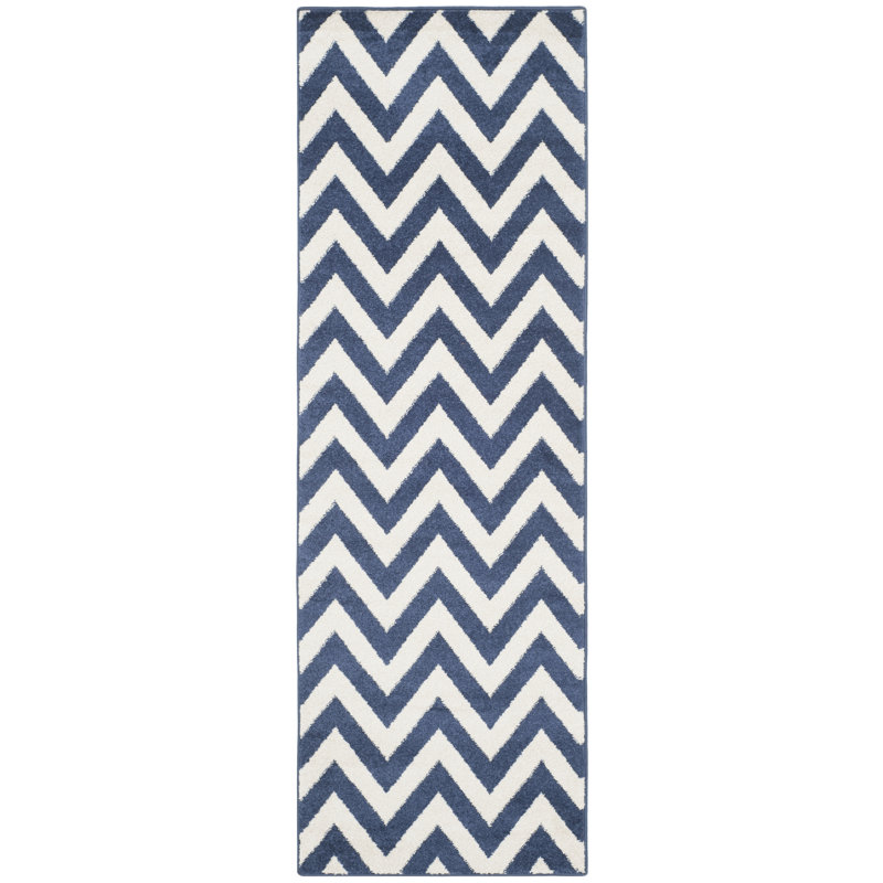 Falstaff Performance Chevron Rug, Runner 2'3" x 11'