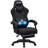 Reclining Ergonomic Fabric PC & Racing Game Chair with Vibration Lumbar Pillow-829223560