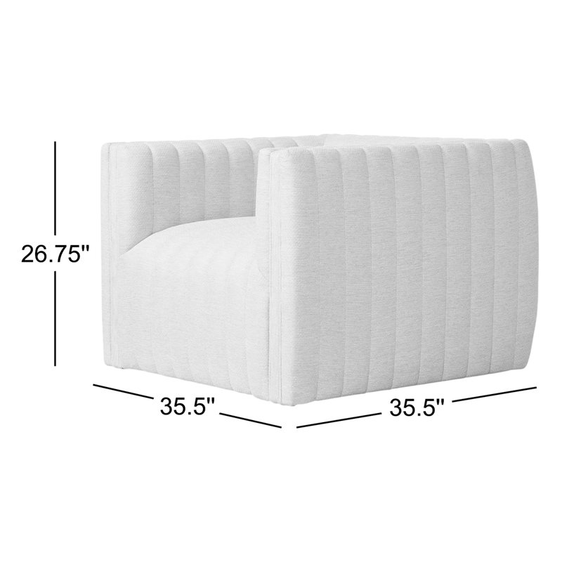 Augustine Outdoor Swivel Lounge Chair, Casa Cream