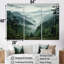 Mystic Wilderness Pine Forest In Canada III - ensemble de décoration murale forêt-400544428-400544430