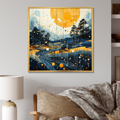 " Yellow Solar Specks Geometric I "