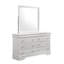 Miroir Blaze de style moderne en bois blanc
