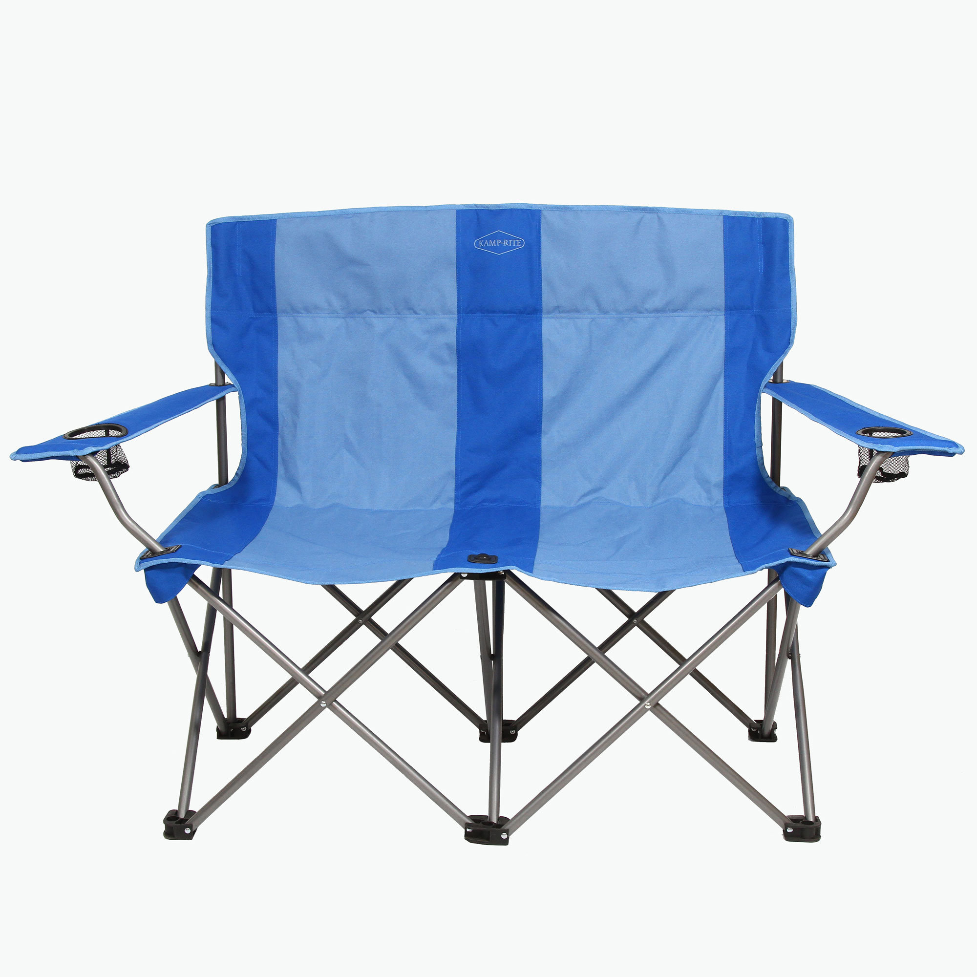Kamp-Rite Portable Folding Outdoor Double Camping Lawn Beach Chair