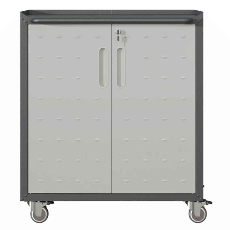 Heavy-Duty Metal Garage Storage Cabinet With Wheels - Sturdy And Durable Tool Storage Cabinet