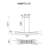 72" Black Chandelier with Integrated LED - Modern Linear Ceiling Light Fixture, Adjustable Height, Dimmable for Dining Room, Kitchen, or Living Room-94314921