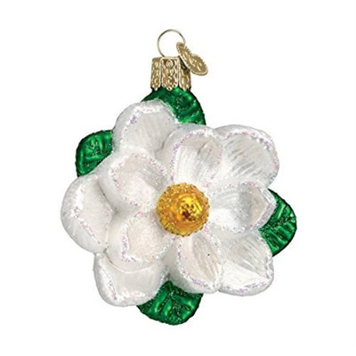 Ornement en verre soufflé Old World Christmas, Magnolia