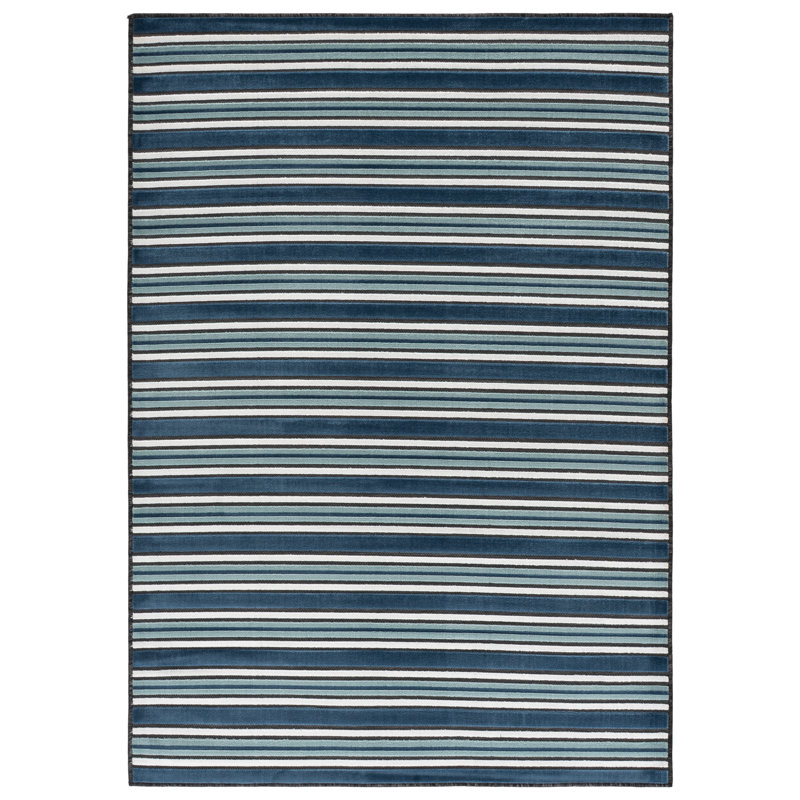 Tapis rayé Cabana 406 pour intérieur/extérieur, Rectangle 2'-7 x 5'