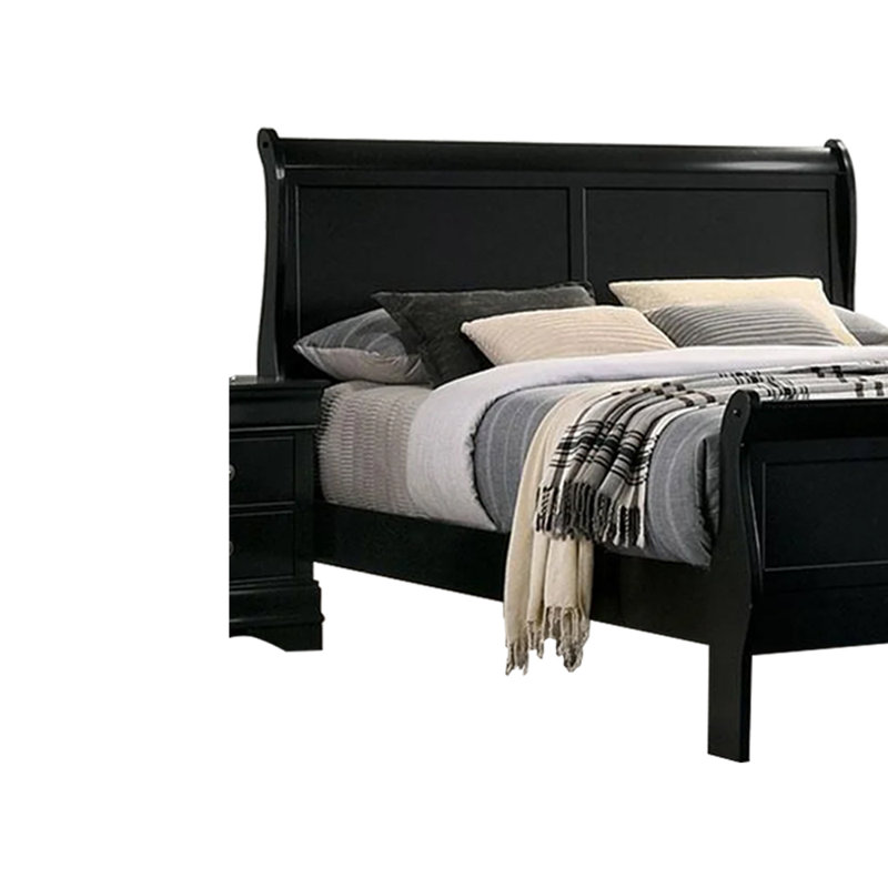 Allard Wood Bed, Black, King