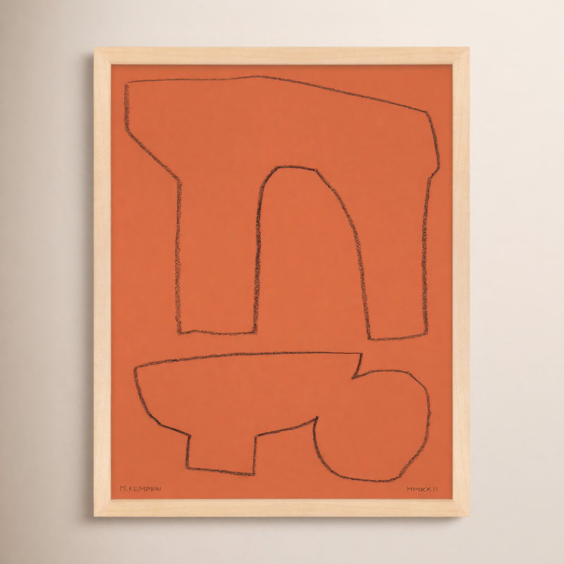 Earth 1 Painting by Michael Kempen, 50" H x 40" W x 1.25" D, Brown 