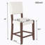 Ensemble de 2 tabourets de bar Mid-Century modernes de 40,4 pouces avec dossier, revêtus de lin, pour la cuisine et la salle à manger, beige-1338027042-1338027040
