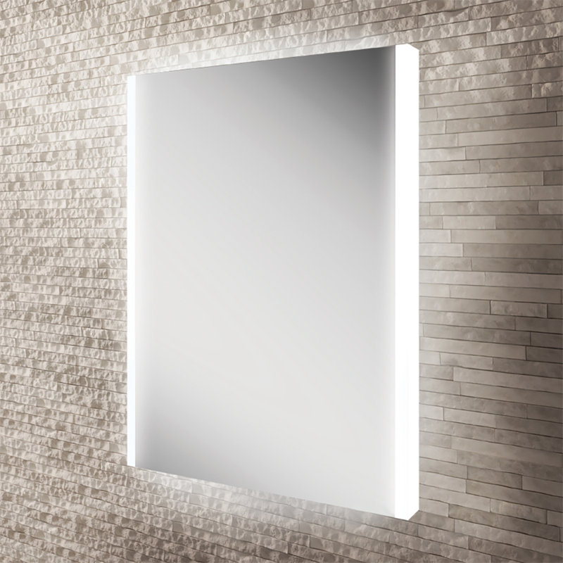 Connect Bathroom Mirror with Shaver Socket, 80cm H x 60cm W