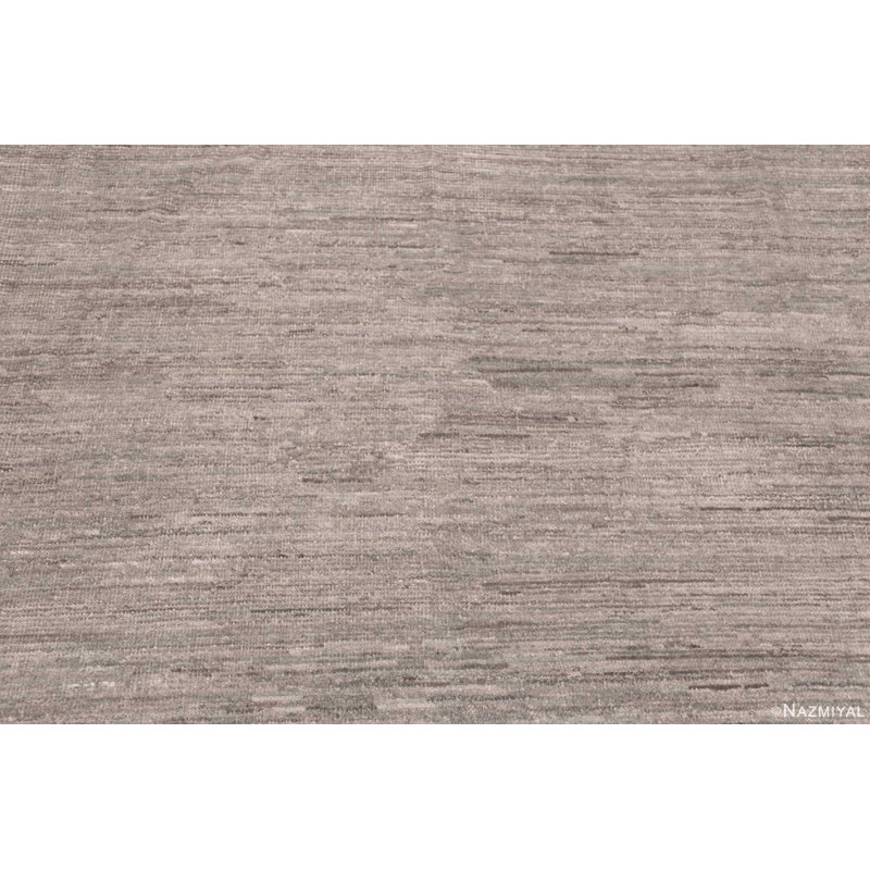 Tapis décoratif minimaliste moderne gris / crème One-of-a-Kind