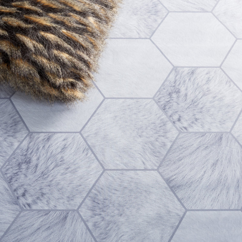 Brehea Performance Machine Washable Geometric Rug, Rectangle 4' x 6'