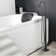 2 Handle Floor Mounted Freestanding Tub Faucet with Handheld Shower