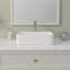 Lavabo vasque rectangulaire en céramique avec robinet L 19 po x l 15 po Mocoloo-68835985