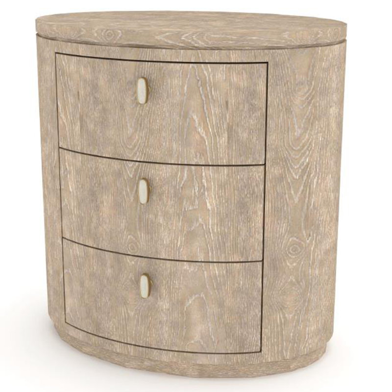 Oval Nightstand - Toffee