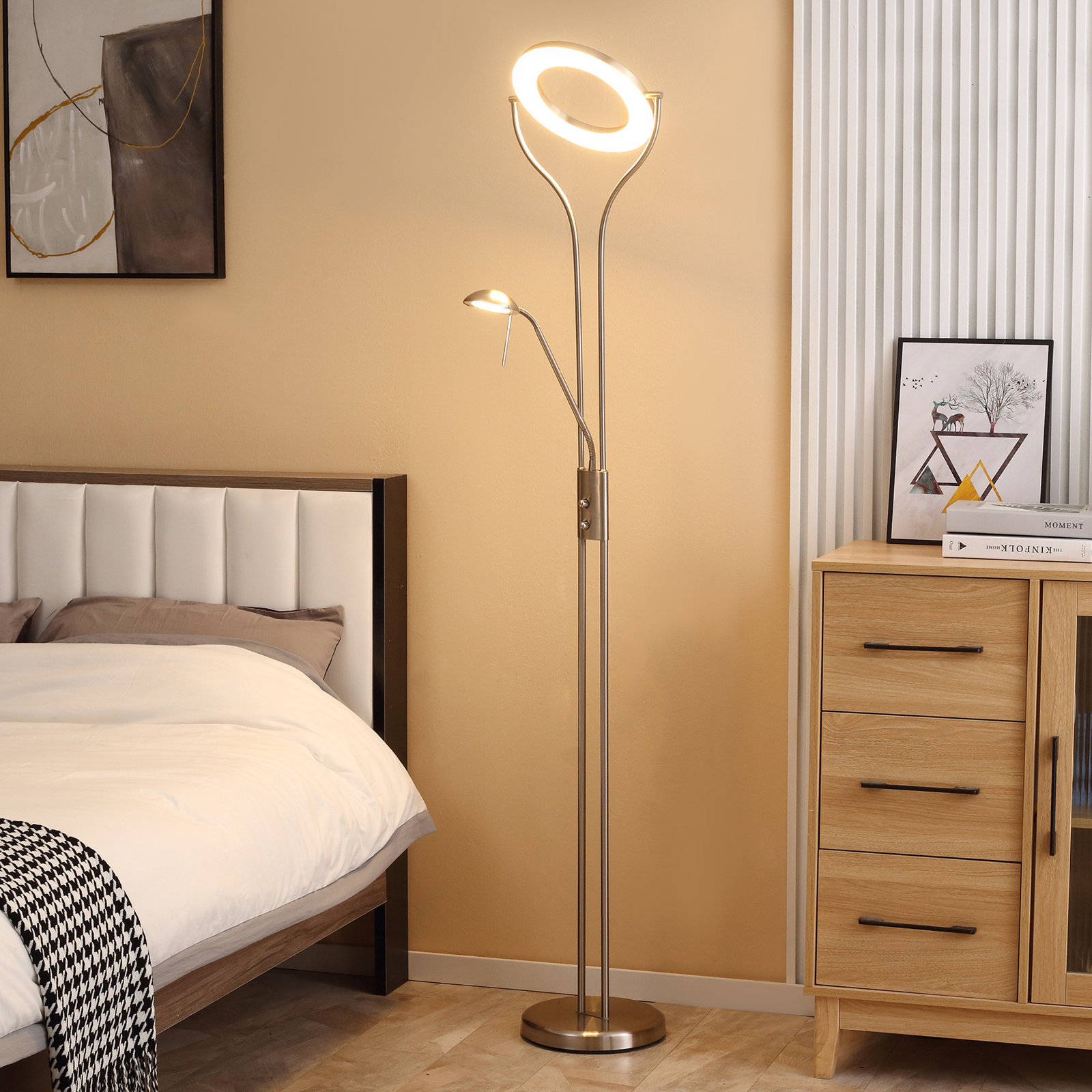 Allisen 76.5'' Dimmable LED Floor Lamp