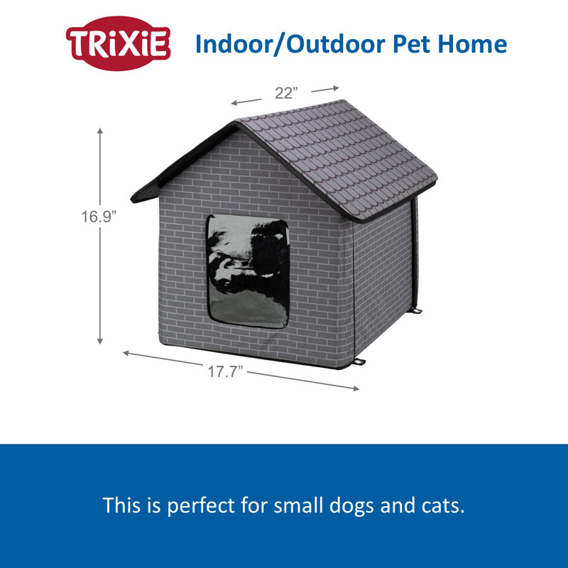 Small Gray Insulated Plastic Outdoor Pet House
