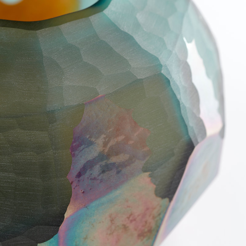Roca Verde Glass Table Vase