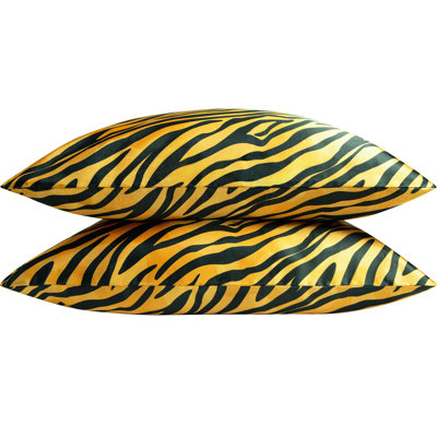 2 Pack Satin Marble Print Pillowcases