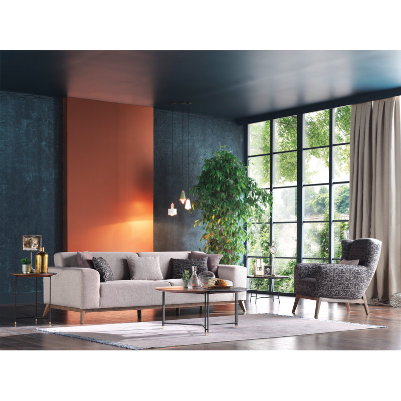 Kristey Upholstered Armchair, Black Polyester