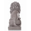 Statue de lion assis
