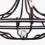 Lustre toscan en bronze foncé avec accents de cristal transparent-738132841-738132843