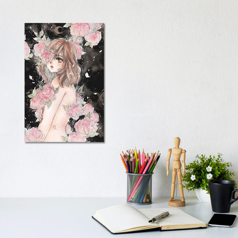 Twilight's Bloom by Cherriuki - Wrapped Canvas Gallery-Wrapped Canvas Giclée, 20.32 cm H x 30.48 cm W