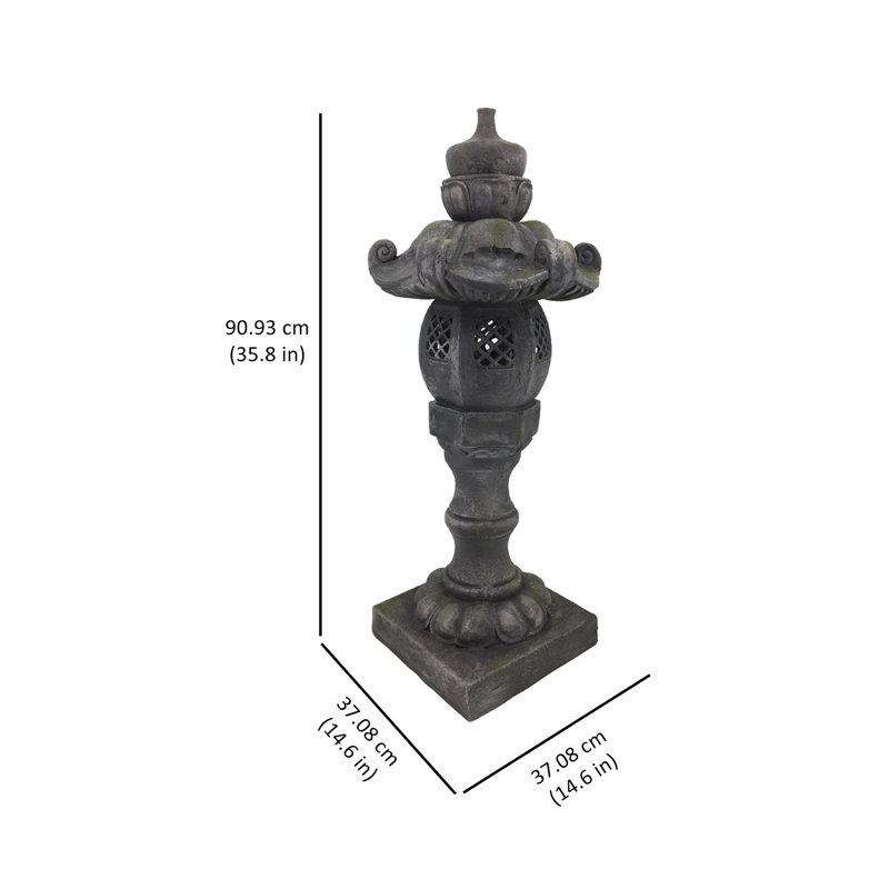 Fordingbridge 36In Grey Stone Lantern