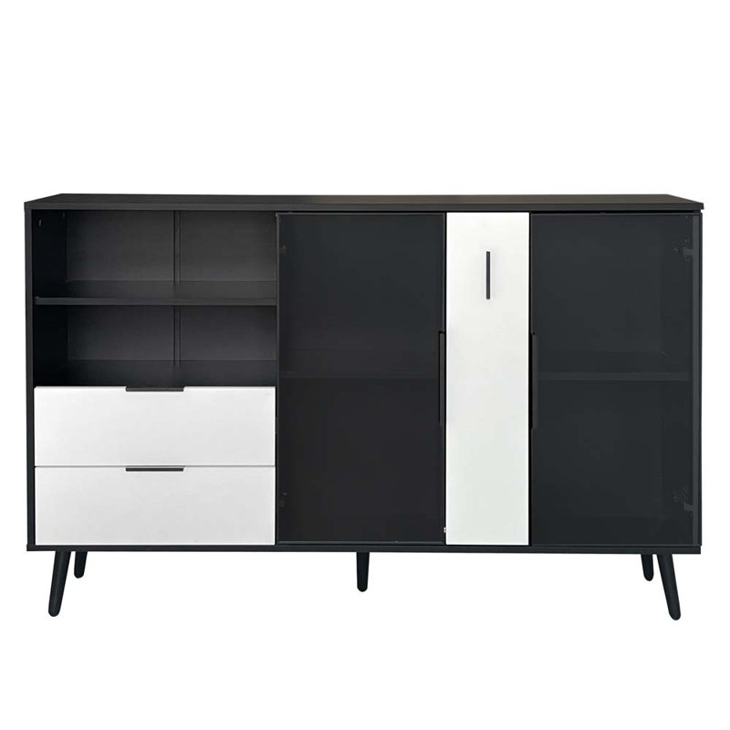 Fiallo 55,1 de large, Noir / blanc