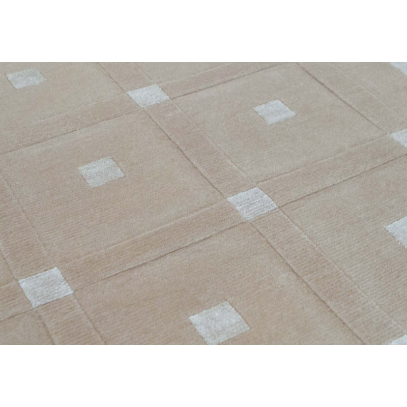 Geometric Area Rug in Camel