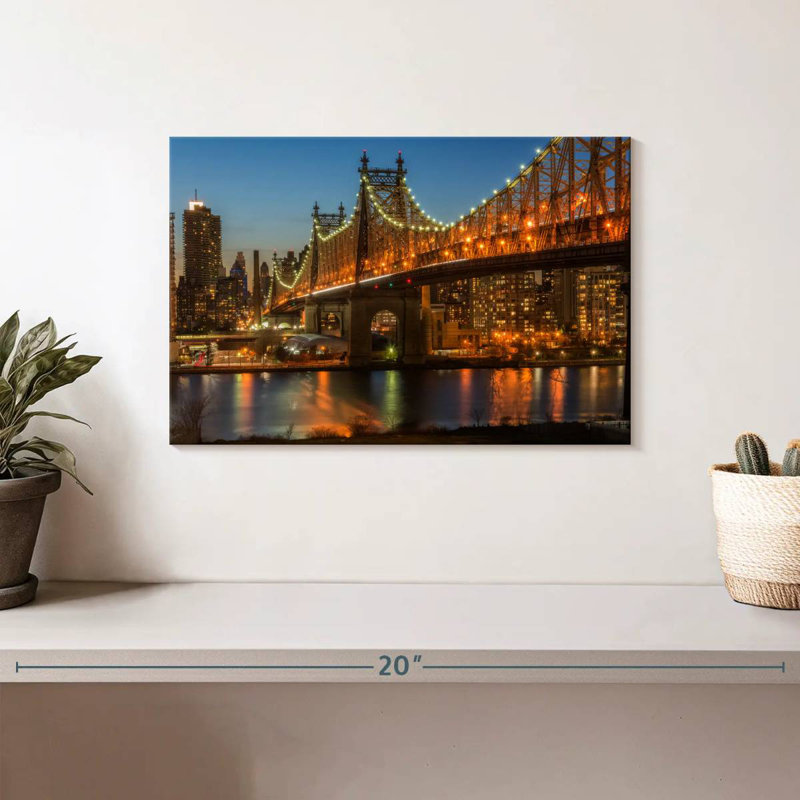 Pont de New York, Queensboro, H 8 po x l 12 po