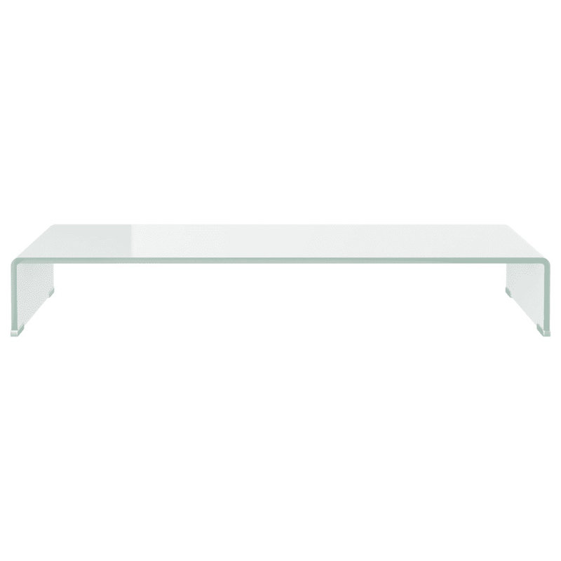 Wakeland TV Stand/Monitor Riser Glass, 90cm, Transparent