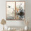 «Asian Art Sumi Bird Serenity XVIII», reproduction d'art sur toile jaune