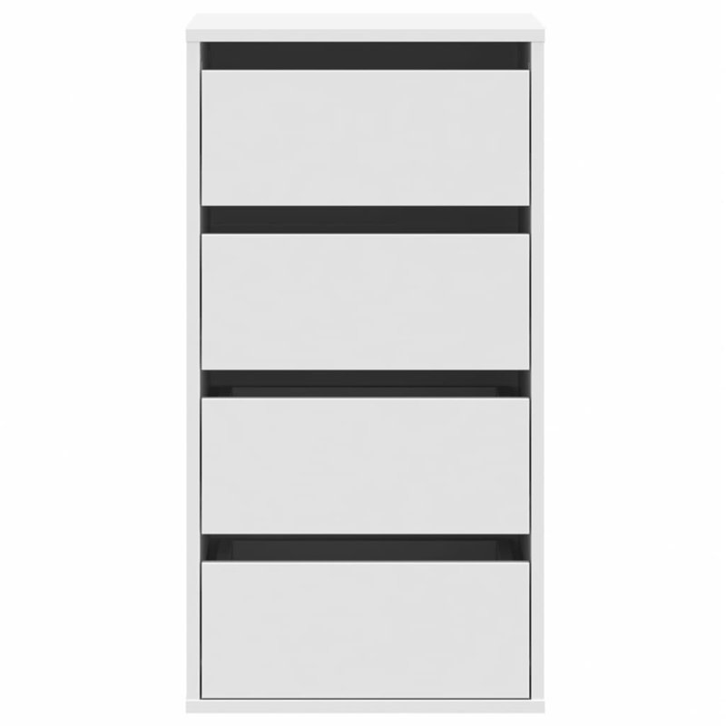 Staika Rectangle Accent Chest, White, 76cm H x 40cm W x 41cm D