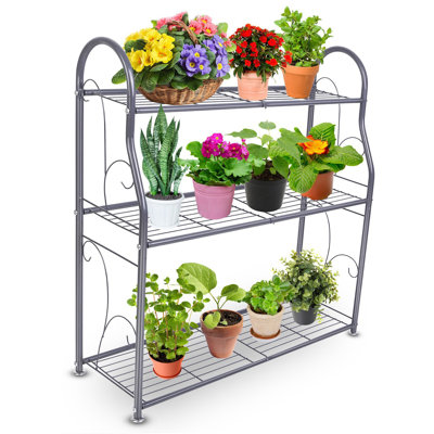 Support de pot à fleurs à 3 niveaux